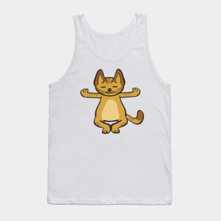 Cat In Different Yoga Poses Tank Top